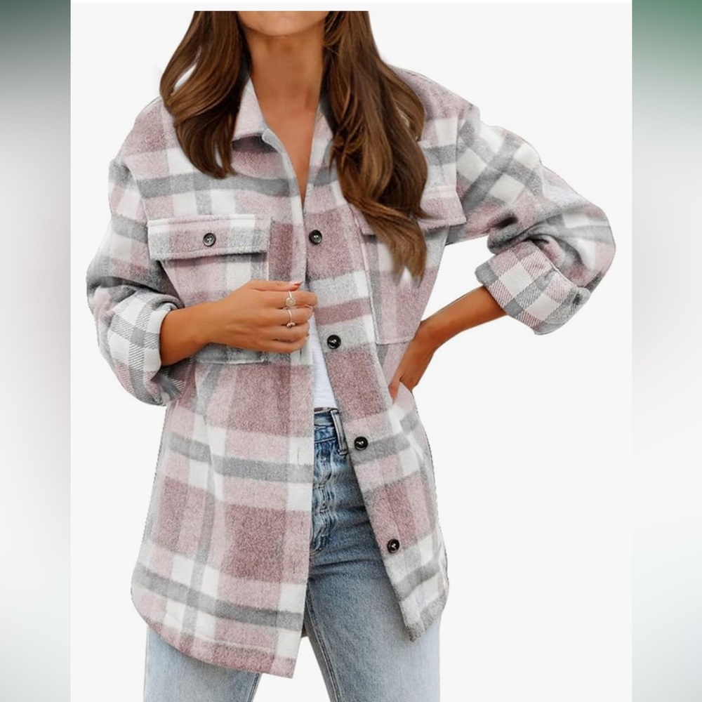 Cute pink flannel shirt